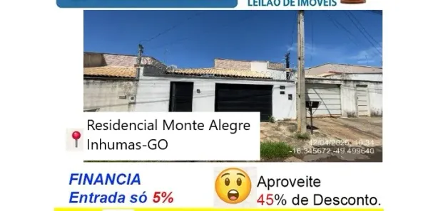Casa com 2 Quartos à venda, 94m² no Residencial Monte Alegre, Inhumas