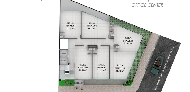 Conjunto Comercial / Sala à venda, 35m² no Guarapiranga, Ponte Nova