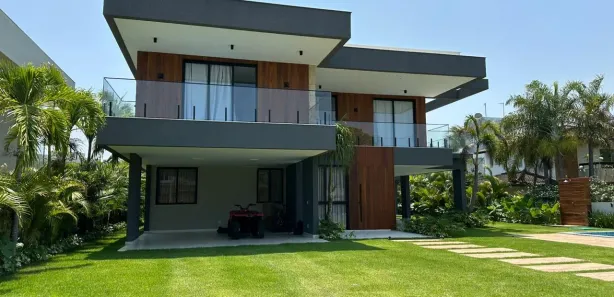 Casa de Condomínio com 5 Quartos para venda ou aluguel, 650m² no Busca Vida (Abrantes), Camaçari