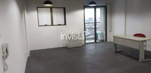 Conjunto Comercial / Sala para alugar, 45m² no Valongo, Santos