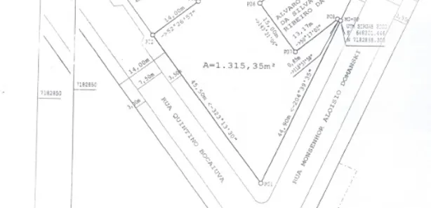 Terreno / Lote / Condomínio à venda, 1315m² no Centro, Campo Largo