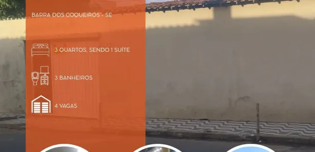 Casa com 3 Quartos à venda, 300m² no Paraíso da Barra, Barra dos Coqueiros