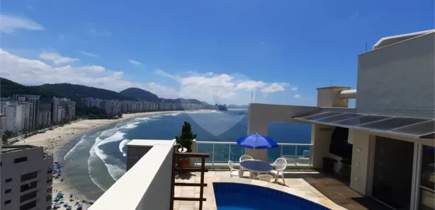 Cobertura com 2 Quartos para venda ou aluguel, 196m² no Jardim Las Palmas, Guarujá