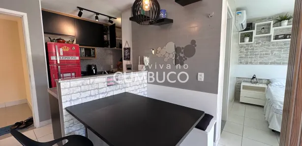Flat com 1 Quarto para alugar, 39m² no Cumbuco, Caucaia