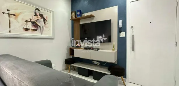 Kitnet com 1 Quarto à venda, 29m² no Pompéia, Santos