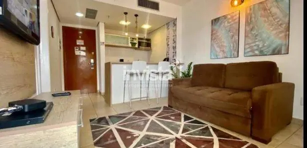 Flat com 1 Quarto para alugar, 42m² no Boqueirão, Santos
