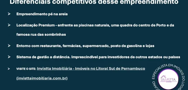 Loft com 1 Quarto à venda, 33m² no Porto de Galinhas, Ipojuca