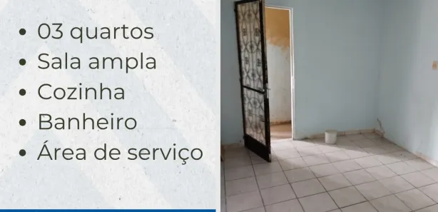 Casa com 3 Quartos para alugar, 70m² no Rocha Sobrinho, Mesquita