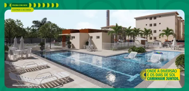 Apartamento com 2 Quartos à venda, 43m² no Baixo, Barra dos Coqueiros