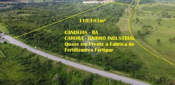 Terreno / Lote Comercial à venda, 110183m² no Distrito Industrial, Candeias
