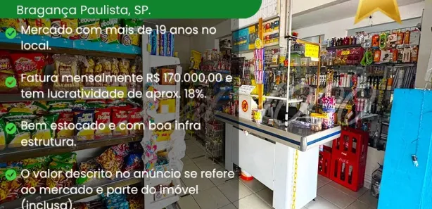 Loja / Salão / Ponto Comercial à venda, 150m² no Centro, Bragança Paulista