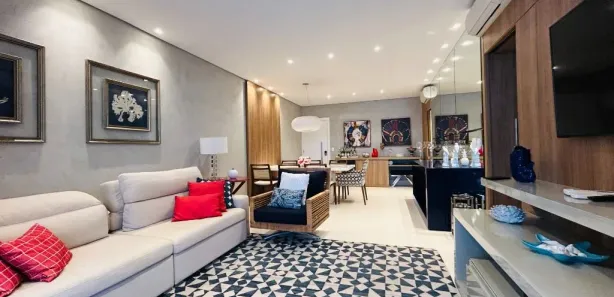 Apartamento com 4 Quartos para alugar, 139m² no Riviera, Bertioga