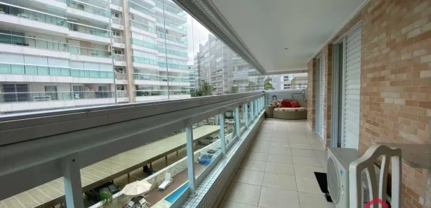 Apartamento com 3 Quartos para alugar, 106m² no Riviera, Bertioga