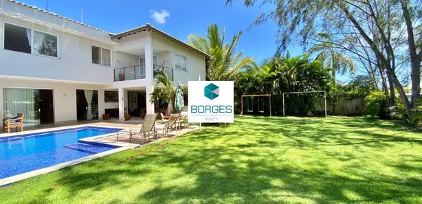 Casa de Condomínio com 5 Quartos para venda ou aluguel, 910m² no Busca Vida (Abrantes), Camaçari