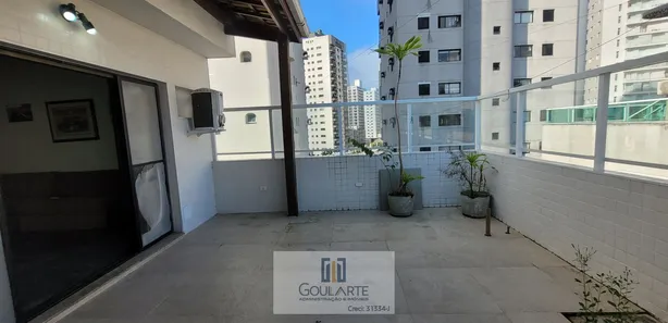 Cobertura com 2 Quartos para alugar, 132m² no Jardim Las Palmas, Guarujá