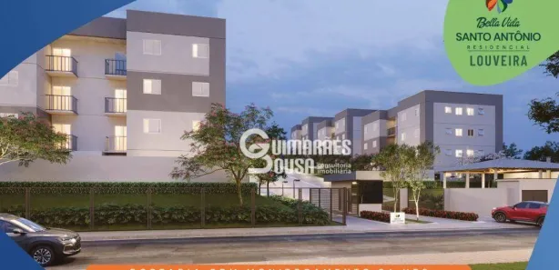 Apartamento com 2 Quartos à venda, 48m² no Jardim Diamante, Louveira