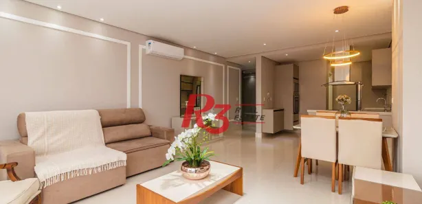 Apartamento com 2 Quartos para alugar, 97m² no Aparecida, Santos