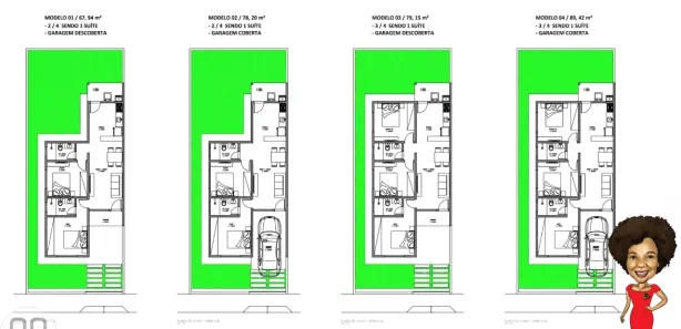 Casa com 2 Quartos à venda, 69m² no Eduardo Gomes, São Cristóvão