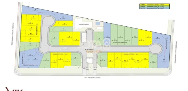 Terreno / Lote / Condomínio à venda, 193m² no Cidade Industrial, Curitiba