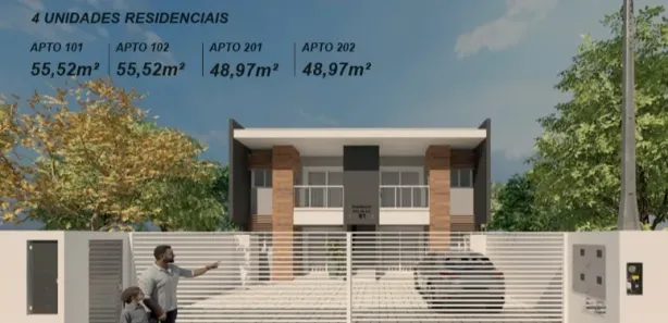 Apartamento com 2 Quartos à venda, 55m² no Santa Regina, Itajaí