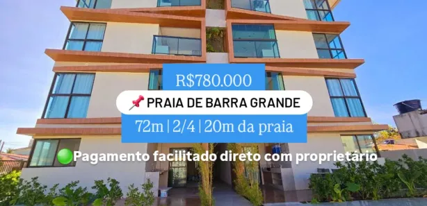 Flat com 2 Quartos à venda, 72m² no Barra Grande, Maragogi