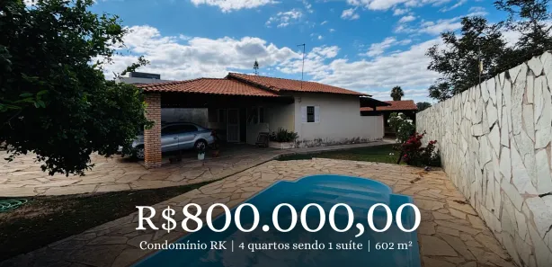 Casa de Condomínio com 4 Quartos à venda, 200m² no Região dos Lagos, Brasília