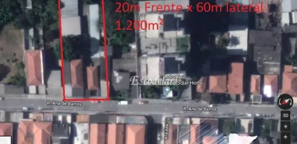 Terreno / Lote / Condomínio à venda, 1200m² no Jardim Santa Inês, São Paulo