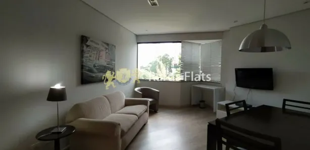 Flat com 1 Quarto para alugar, 45m² no Paraíso do Morumbi, São Paulo