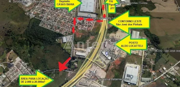 Terreno / Lote / Condomínio para alugar, 2000m² no Quississana, São José dos Pinhais