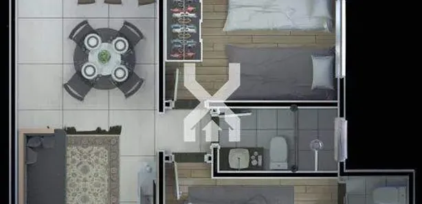 Apartamento com 2 Quartos à venda, 53m² no Cabral, Contagem