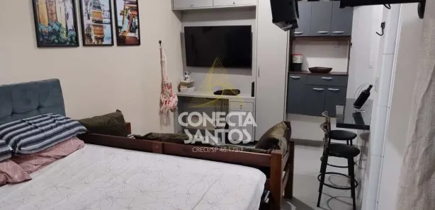 Kitnet com 1 Quarto à venda, 34m² no Ponta da Praia, Santos
