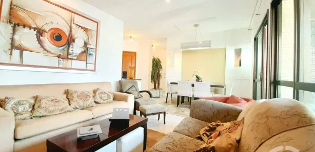 Apartamento com 3 Quartos para alugar, 110m² no José Menino, Santos