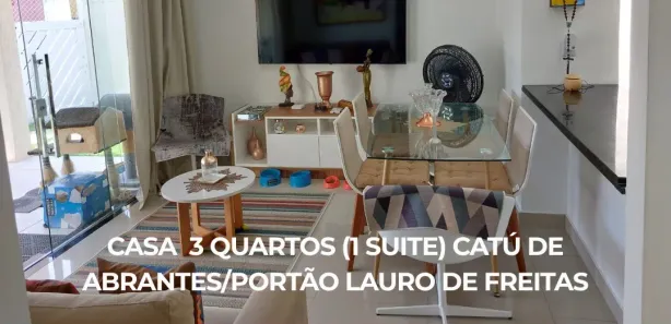 Casa de Condomínio com 3 Quartos à venda, 200m² no Catu de Abrantes (Abrantes), Camaçari