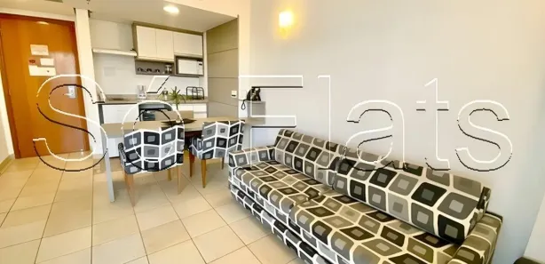 Flat com 1 Quarto para alugar, 47m² no Boqueirão, Santos
