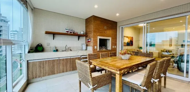 Apartamento com 4 Quartos para alugar, 241m² no Riviera, Bertioga