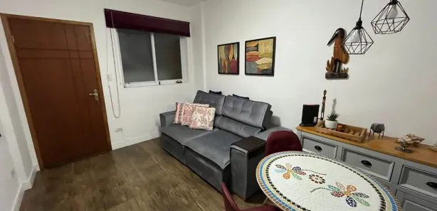Apartamento com 1 Quarto para alugar, 43m² no Gonzaga, Santos