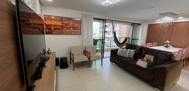 Apartamento com 3 Quartos para alugar, 127m² no João Agripino, João Pessoa
