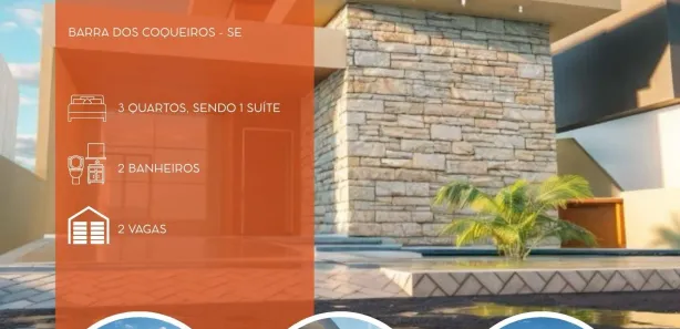 Casa de Condomínio com 3 Quartos à venda, 140m² no Olhos d'Água, Barra dos Coqueiros