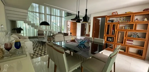 Casa de Condomínio com 4 Quartos para alugar, 472m² no Alphaville (Abrantes), Camaçari