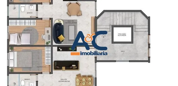 Apartamento com 2 Quartos à venda, 40m² no Asteca (São Benedito), Santa Luzia
