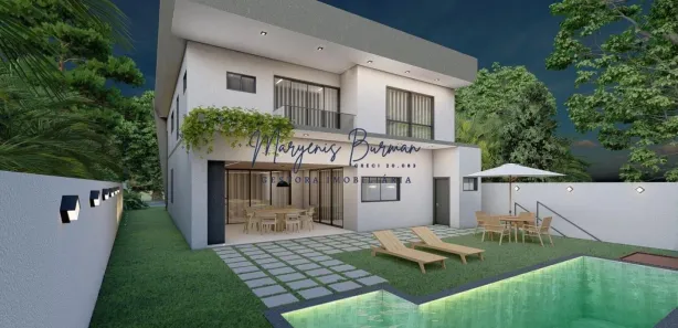 Casa de Condomínio com 4 Quartos à venda, 260m² no Alphaville (Abrantes), Camaçari