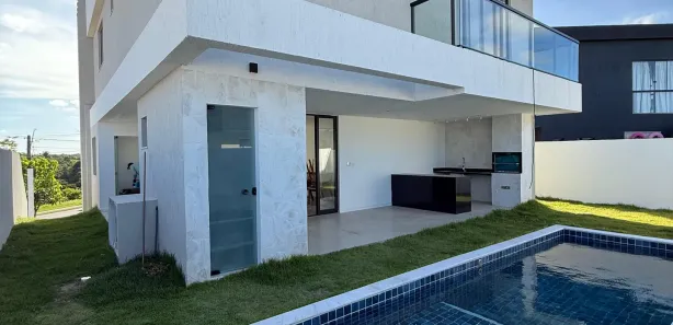 Casa de Condomínio com 4 Quartos para alugar, 420m² no Alphaville (Abrantes), Camaçari