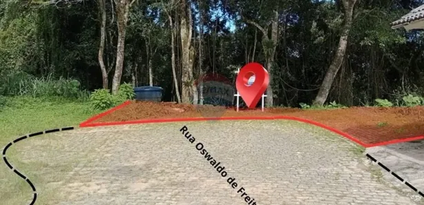 Terreno / Lote / Condomínio à venda, 375m² no Castelanea, Petrópolis