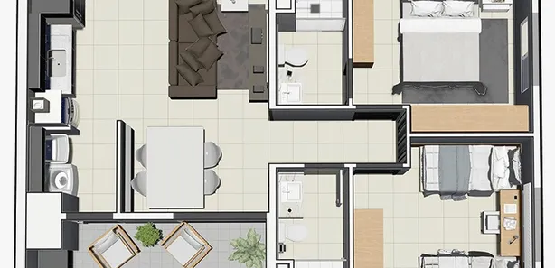 Apartamento com 2 Quartos à venda, 50m² no Jardim do Cruzeiro, Mairinque