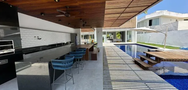 Casa de Condomínio com 5 Quartos à venda, 750m² no Arembepe (Abrantes), Camaçari