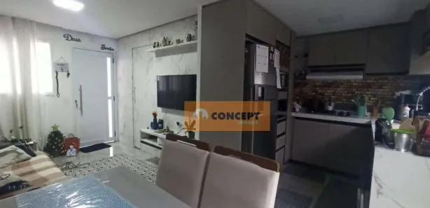 Casa de Condomínio com 2 Quartos à venda, 57m² no Chácara Faggion, Suzano