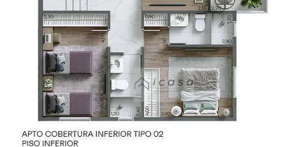 Cobertura com 2 Quartos à venda, 138m² no Praia das Palmeiras, Caraguatatuba