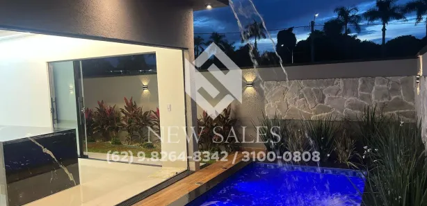 Casa de Condomínio com 3 Quartos à venda, 143m² no Rosa de Leiria Condomínio Horizontal, Goianira