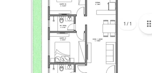 Casa com 2 Quartos à venda, 69m² no Eduardo Gomes, São Cristóvão