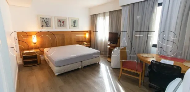 Flat com 1 Quarto para alugar, 28m² no Indianópolis, São Paulo